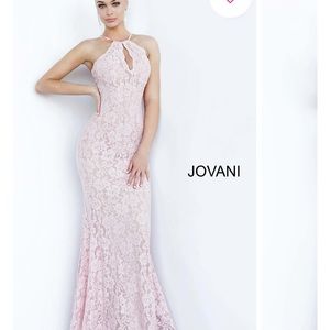 Jovani blush pink prom dress